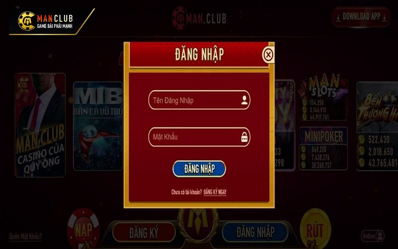 Đăng nhập Manclub chi tiết qua các bước 
